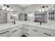 Ensuite bathroom features dual sinks, modern vanity with stone countertop, and contemporary finishes at 2080 Karen Ave # 12, Las Vegas, NV 89169