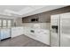 Modern kitchen with stainless steel appliances, sleek cabinetry, and quartz countertops at 2080 Karen Ave # 12, Las Vegas, NV 89169