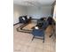 Living room area featuring tile floors and modern furniture at 3111 Bel Air Dr # 6E, Las Vegas, NV 89109
