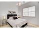 Bedroom features plush bed, modern lighting, and a cozy rug at 350 Gandara St, Las Vegas, NV 89138