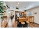 Spacious kitchen showcasing stainless appliances, granite counters, and center island with casual seating at 3629 Ferrell St, North Las Vegas, NV 89032