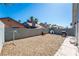 Low maintenance backyard with gravel, block wall and patio; ready for personalization at 4036 E Ogden Ave, Las Vegas, NV 89110