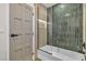 Beautifully updated bathroom with walk in shower and modern finishes at 4061 W Eldorado Ln, Las Vegas, NV 89139