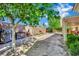 Large backyard with BBQ, patio and greenery at 4617 Mancilla St, Las Vegas, NV 89130