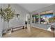 Bright sitting area with views of backyard and hardwood flooring at 4617 Mancilla St, Las Vegas, NV 89130