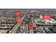 An aerial view highlighting the property's location near Lindell Rd., W. Silverado Ranch Blvd., and Aldeane Comito Ries Elementary at 5661 Brimstone Hill Ave, Las Vegas, NV 89141