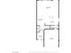 Detailed first floor plan of a home with a spacious living room, dining area, kitchen, and garage layout at 5661 Brimstone Hill Ave, Las Vegas, NV 89141