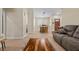 Open-concept living room offers a view of the dining area and front door at 5937 Round Castle St, Las Vegas, NV 89130