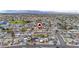 Drone shot over neighborhood featuring a home in a residential neighborhood at 6244 Parsifal Pl, Las Vegas, NV 89107