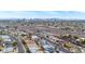 Aerial view of the city skyline with highway access and nearby residential areas at 6244 Parsifal Pl, Las Vegas, NV 89107