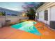 Enjoy a private swimming pool featuring an attached hot tub with a unique design at 7625 Coley Ave, Las Vegas, NV 89117