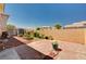 Paver patio and privacy wall in the backyard area at 7920 Aviano Pines Ave, Las Vegas, NV 89129