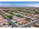 Aerial view of a single Gathering residence, situated in a well-planned and desirable neighborhood at 7986 Merlewood Ave, Las Vegas, NV 89117