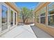 Charming courtyard showcasing a tranquil water fountain and lush landscaping at 7986 Merlewood Ave, Las Vegas, NV 89117