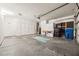 Well organized garage with plenty of storage cabinets and space for multiple vehicles at 9520 Rancho Palmas Dr, Las Vegas, NV 89117