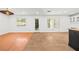 Spacious living room with tile floors, recessed lighting and access to backyard at 9520 Rancho Palmas Dr, Las Vegas, NV 89117
