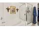 Bathroom with large tub, glass shower and walk in closet at 9522 Arrowhead Falls Ct, Las Vegas, NV 89148