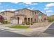 Beautiful home showcasing a neutral color scheme, landscaped yard, and convenient corner lot location at 9557 Belmont Bay Ave, Las Vegas, NV 89148
