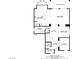 First floor layout featuring an open kitchen, living room, dining room, and office at 9557 Belmont Bay Ave, Las Vegas, NV 89148