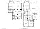 Floor plan of the first and second floors showing layout of the home's living spaces at 9557 Belmont Bay Ave, Las Vegas, NV 89148