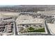 Aerial view of community including a park area and future home sites at 9605 Oliver Hills Ave, Las Vegas, NV 89143