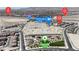 An aerial view showcases the community's amenities, including a community pool, community park, and easy access to the I-11 freeway at 9605 Oliver Hills Ave, Las Vegas, NV 89143