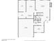 Detailed floor plan showcasing the layout of the first floor, including kitchen, living, dining, and garage at 1117 Coral Crystal Ct, North Las Vegas, NV 89032