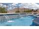 Stunning pool with water features offering a tranquil outdoor space at 12844 New Providence St, Las Vegas, NV 89141