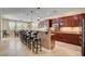 Open concept kitchen with breakfast bar and plenty of seating at 2117 Mountain Rail Dr, North Las Vegas, NV 89084