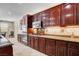 Kitchen with stainless steel appliances and elegant cabinetry at 2117 Mountain Rail Dr, North Las Vegas, NV 89084