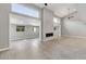 Open floorplan featuring high ceilings, modern fireplace and sleek design at 2204 Plaza De La Candela, Las Vegas, NV 89102