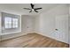 Bedroom with a ceiling fan, window with a seating area, and closet space at 2725 S Nellis Blvd # 2036, Las Vegas, NV 89121