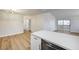 Kitchen island with a view of the open living space and sliding glass door at 2725 S Nellis Blvd # 2036, Las Vegas, NV 89121