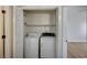 Convenient laundry closet with washer and dryer; efficient and space-saving design at 2725 S Nellis Blvd # 2036, Las Vegas, NV 89121