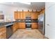 Well-equipped kitchen with stainless steel appliances and ample cabinet space at 329 Gemstone Hill Ave, North Las Vegas, NV 89031