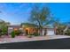 Charming single-story home featuring a brick facade, two-car garage, and well-maintained landscaping at 4649 Bird View Ct, Las Vegas, NV 89129