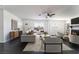 Bright and airy living room with fireplace, creating a cozy and inviting atmosphere at 934 Lewis Ct, Henderson, NV 89015