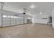 Three car garage with automatic doors, painted floors and utility connection at 981 Buffalo River Ave, Henderson, NV 89002