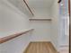 A clean walk-in closet with built-in shelving at 981 Buffalo River Ave, Henderson, NV 89002