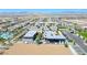 Panoramic aerial view of a new residential community boasting modern architecture and various amenities at 10049 Cardinal Knoll Ave, Las Vegas, NV 89143