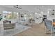 Inviting living room with an open layout, showcasing stylish furniture and modern decor at 10801 Clarion Ln, Las Vegas, NV 89134