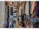Well-organized walk-in closet with clothing racks, shelves, and storage containers maximizing space and organization at 1610 Dire Wolf Avenue, North Las Vegas, NV 89084