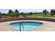 Tranquil hot tub area overlooking the golf course and picturesque scenery at 1904 Bellview St, Las Vegas, NV 89134