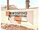 The community sign for Portofino Condominiums, highlighting a private community at 2064 Mesquite Ln # 102, Laughlin, NV 89029