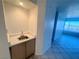 Built-in wet bar area with a stainless steel sink with a view of the city at 2064 Mesquite Ln # 102, Laughlin, NV 89029