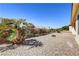 Palm trees and desert landscaping enhance this backyard's appeal at 2183 Waterton Rivers Dr, Henderson, NV 89044