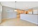 Open kitchen and dining area with modern appliances and lighting at 2183 Waterton Rivers Dr, Henderson, NV 89044
