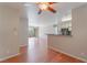 Open-concept living space with a breakfast bar and a sliding door to an outdoor patio at 2200 S Fort Apache Rd # 2015, Las Vegas, NV 89117