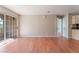 Spacious living room with sliding glass doors to a patio and access to the kitchen at 2200 S Fort Apache Rd # 2015, Las Vegas, NV 89117