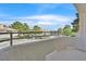 Nice balcony view overlooking green trees and parking lot at 2633 S Durango Dr # 204, Las Vegas, NV 89117